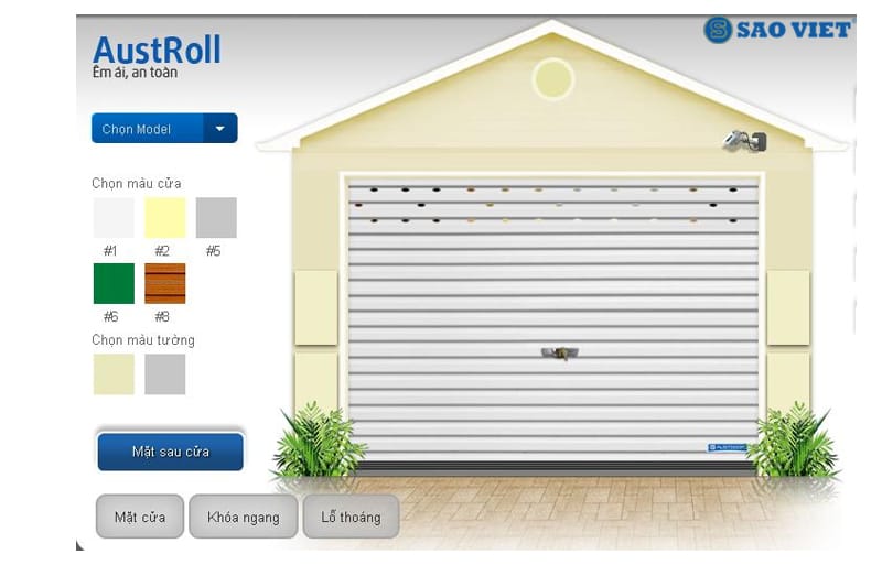 Cửa cuốn tấm liền Austdoor Series 1 13 cửa cuốn tấm liền  Series 1