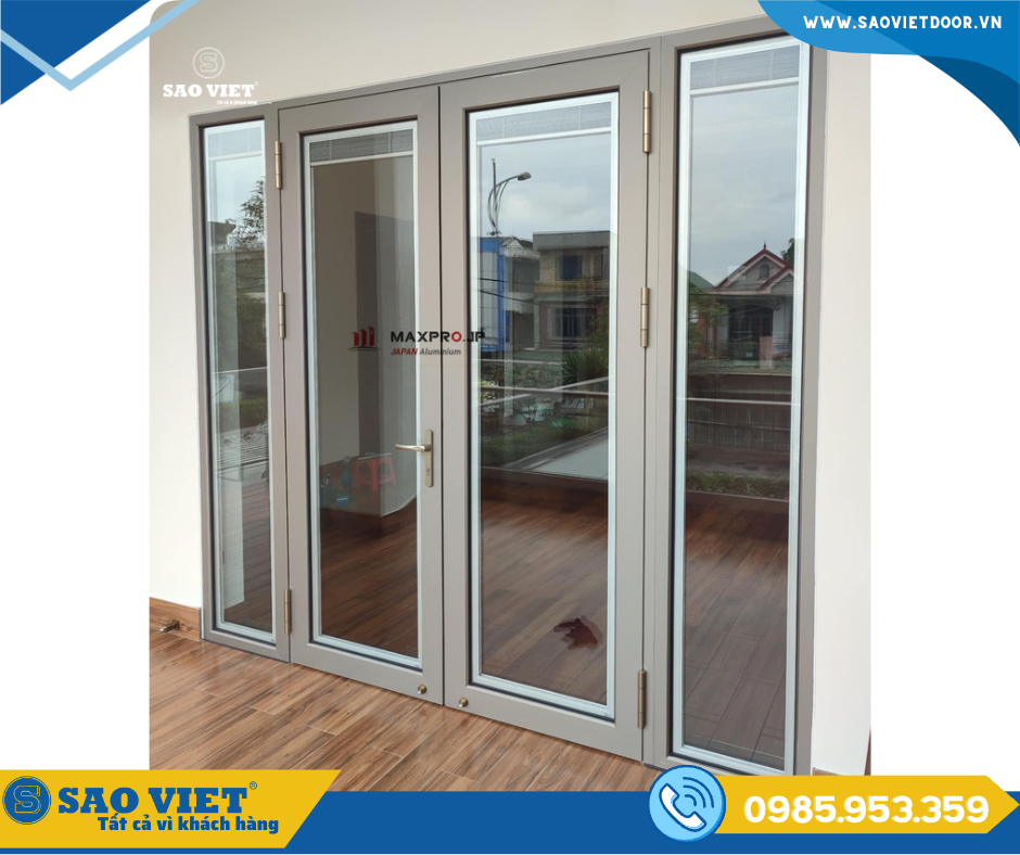 Thi công Cửa Nhôm Kính, Lan Can Kính Cao Cấp Cho Gia Đình Anh Trần Anh Quân tại TT Phúc Thọ Hà Nội 38 cua nhom maxpro 18