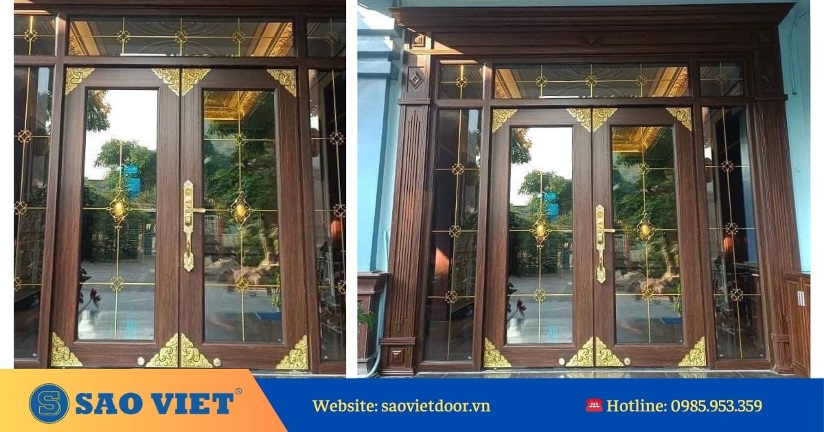 30+ Mẫu cửa nhôm thủy lực mới nhất 31 cua nhom thuy luc 9