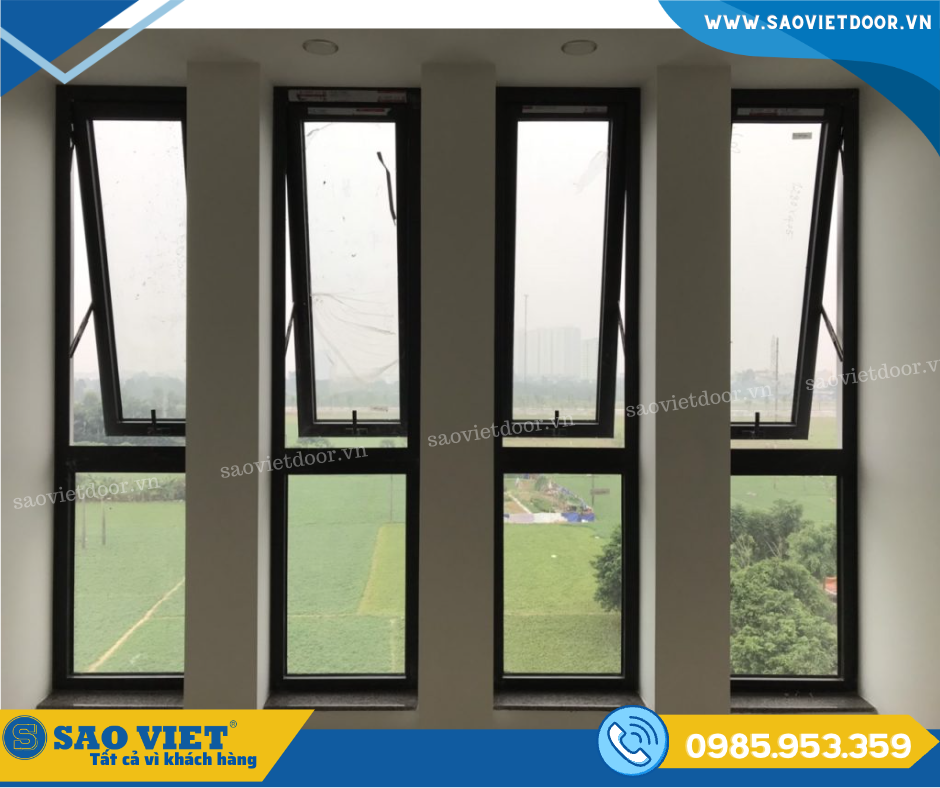 30+ Mẫu cửa sổ nhôm Xingfa đẹp nhất 2024 63 cua so mo hat 07