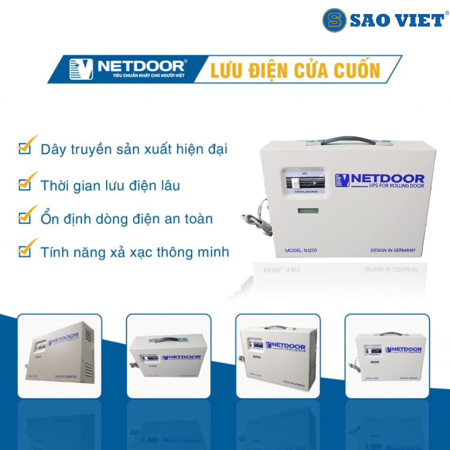 Hướng Dẫn Cách Đóng Mở Cửa Cuốn Khi Mất Điện 12 luu dien netdoor n1200 03
