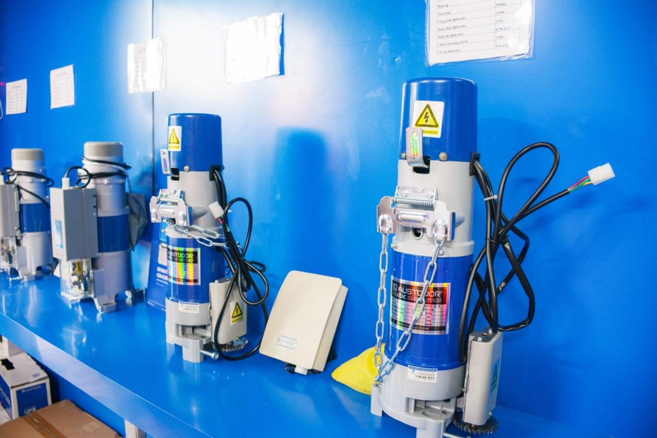 Cửa cuốn thép siêu trường ST85 8 motor aust