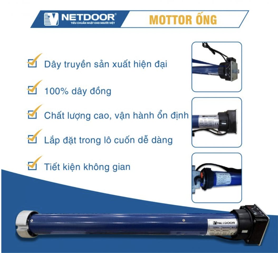 Motor Ống Netdoor 180Nm 15 motor ong 1