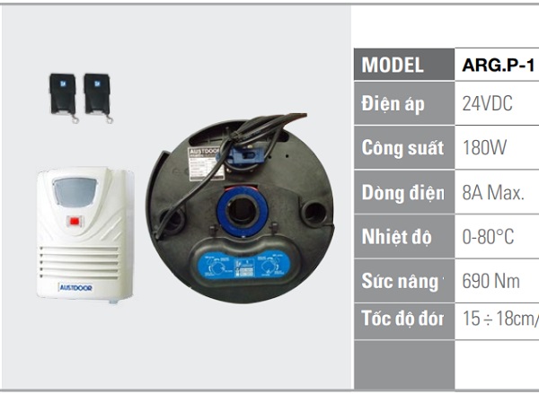 Bộ tời Austdoor ARG.P1 17 motor arg.p1 austdoor