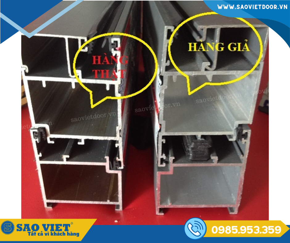 Những lưu ý khi mua cửa nhôm Xingfa không thể bỏ lỡ 16 phan biet nhom xingfa chinh hang 02