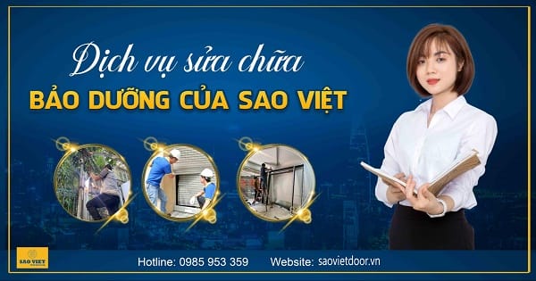 Dịch vụ sửa cửa cuốn chuyên nghiệp, uy tín của công ty Saovietdoor 6 sửa cửa cuốn
