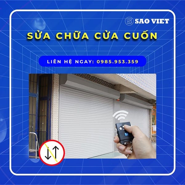 Dịch vụ sửa cửa cuốn chuyên nghiệp, uy tín của công ty Saovietdoor 7 sua cua cuon 5