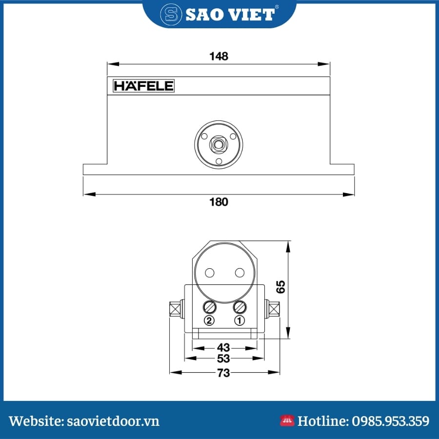 Tay Co Thuỷ Lực Hafele Có Điểm Dừng 80Kg 499.30.003 9 Thông số kỹ thuật Tay Co Thuỷ Lực Hafele 003