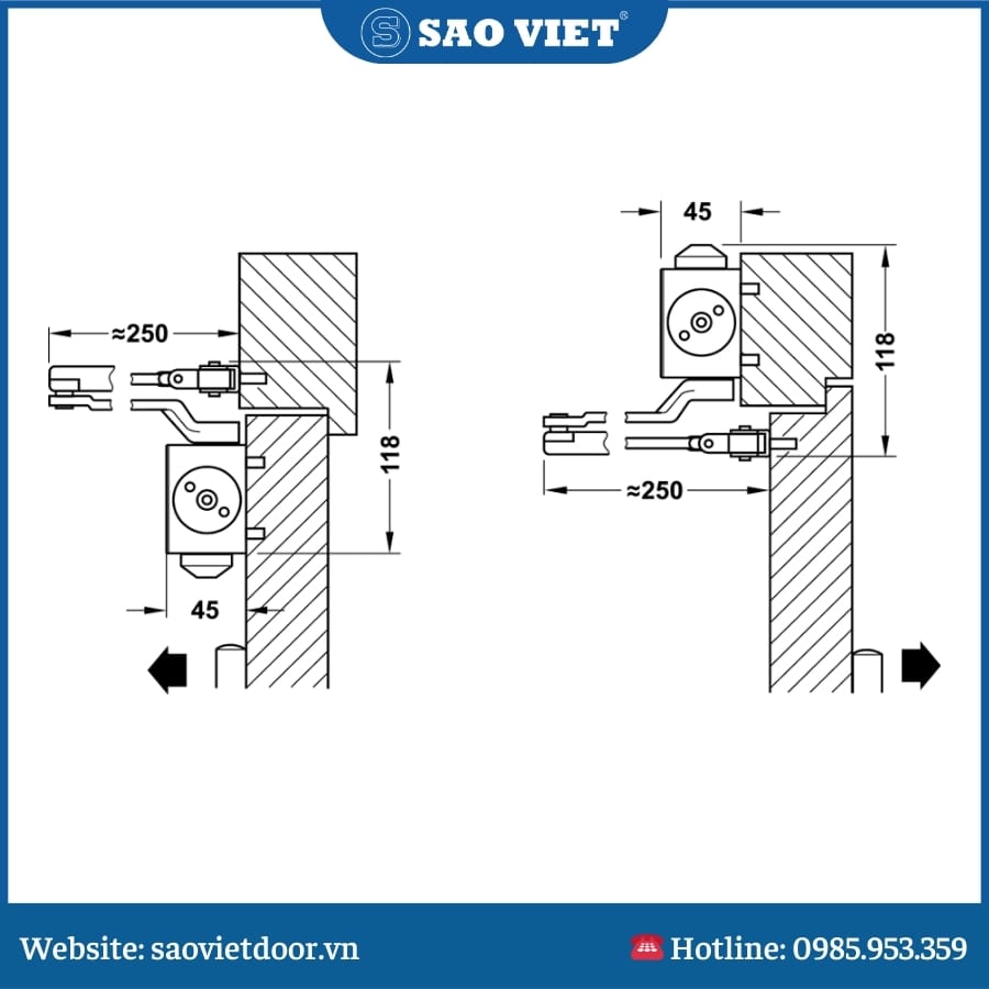 Tay Co Thuỷ Lực Hafele Không Điểm Dừng DCL55 931.84.769 13 Thông số kỹ thuật Tay Co Thuỷ Lực Hafele 769