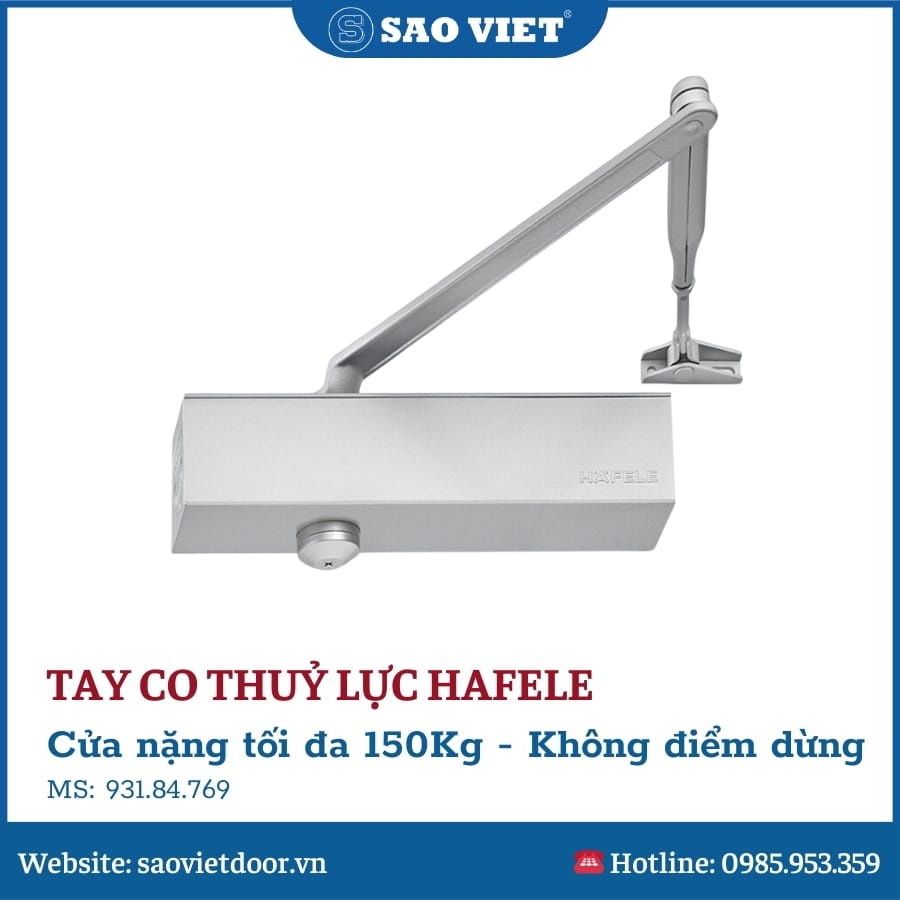 Tay Co Thuỷ Lực Hafele Không Điểm Dừng DCL55 931.84.769 11 Tay Co Thuỷ Lực Hafele Không Điểm Dừng 931.84.769
