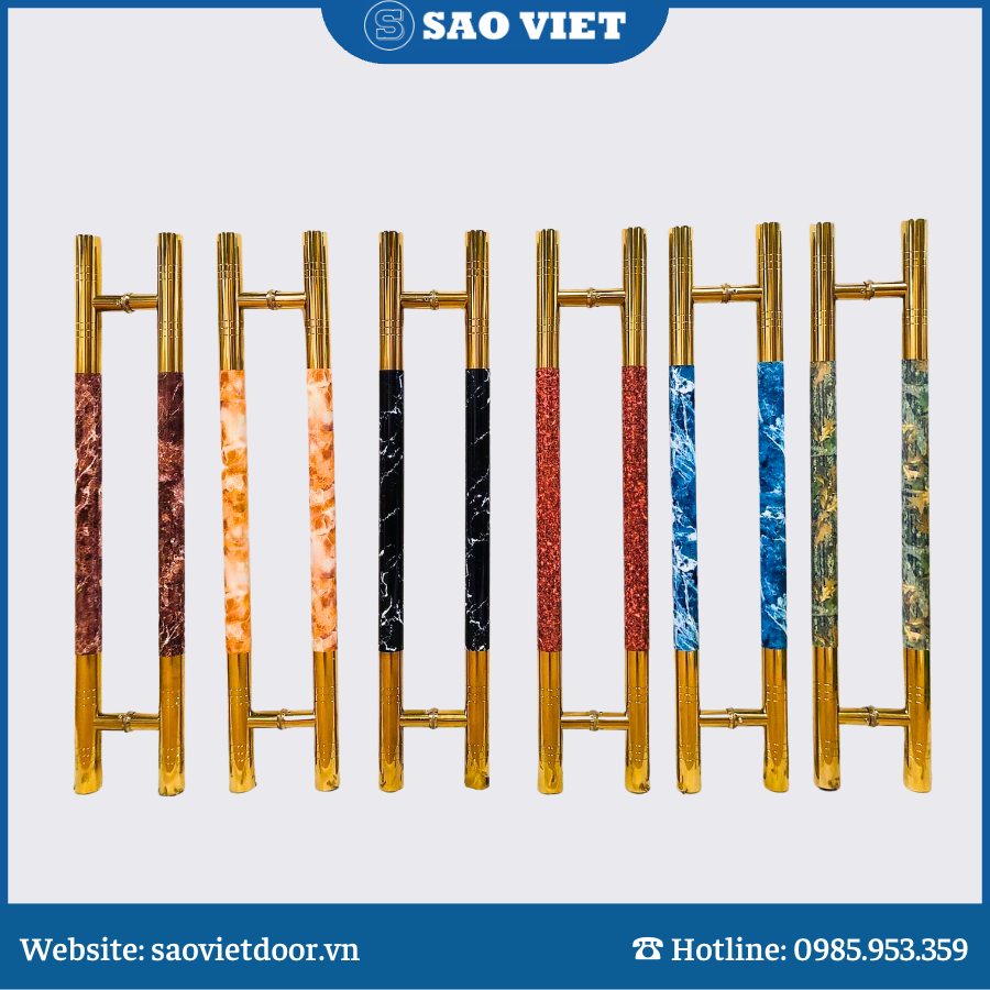 Tay Nắm Vân Đá Mạ Vàng 14 tay nam gia da 01
