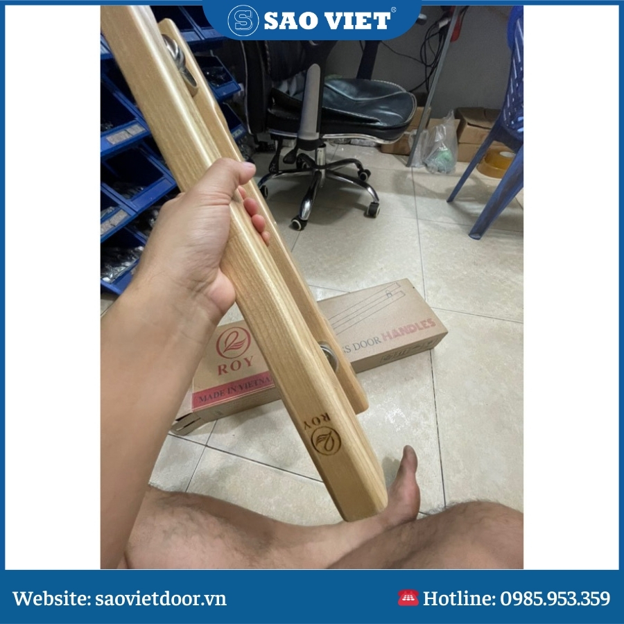 Tay Nắm Gỗ 73 Tay nắm gỗ mẫu 6.