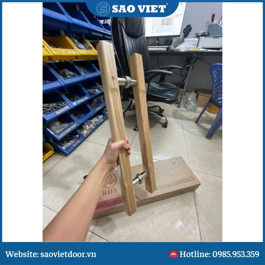 Tay Nắm Gỗ 74 Tay nắm gỗ mẫu 7.
