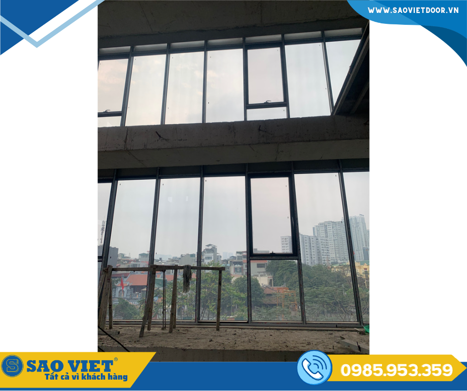 Thi công vách kính mặt dựng cho Anh Tâm tại 375 Vũ Tông Phan, Thanh Xuân - Hà Nội 17 vach kinh mat dung 09 1
