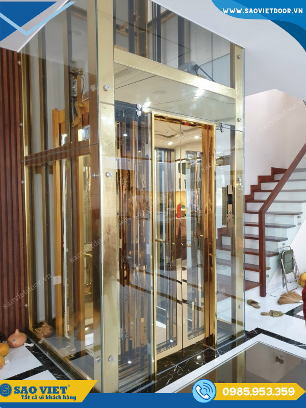 Vách Kính Thang Máy sang trọng 40 vach kinh thang may 01