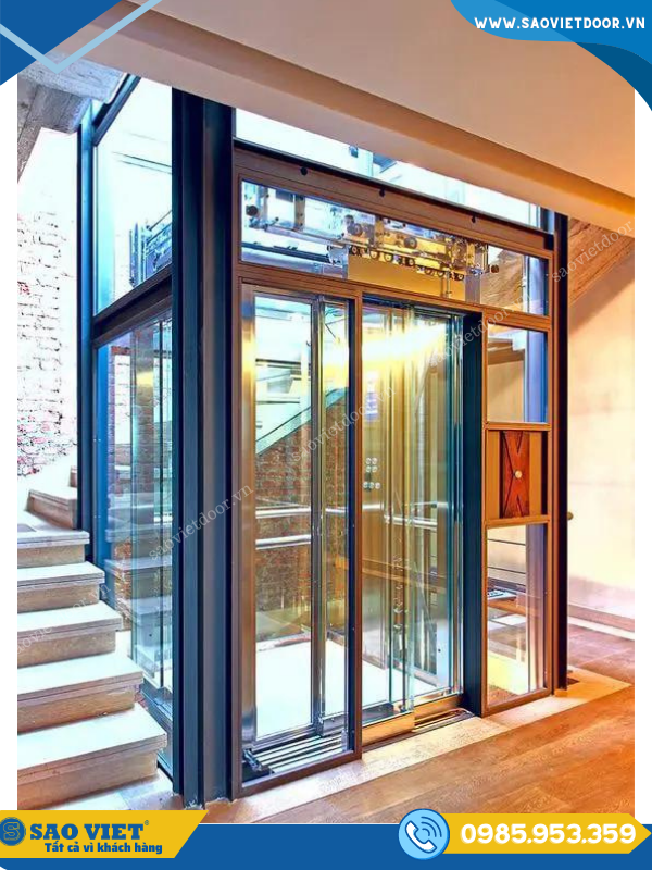 Vách Kính Thang Máy sang trọng 51 vach kinh thang may 11