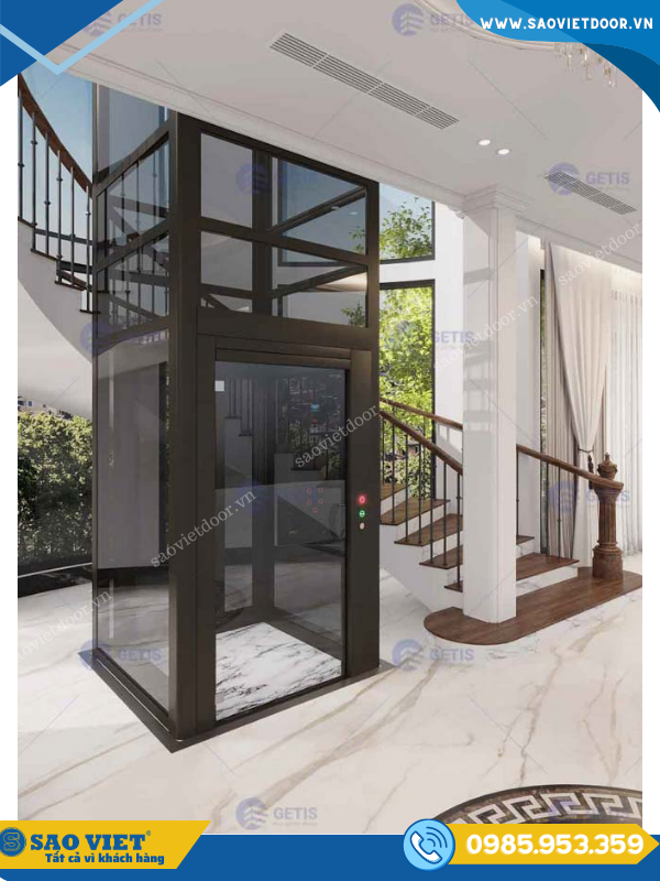 Vách Kính Thang Máy sang trọng 52 vach kinh thang may 12