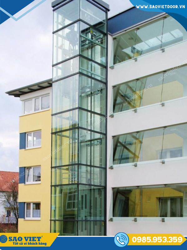 Vách Kính Thang Máy sang trọng 55 vach kinh thang may 15