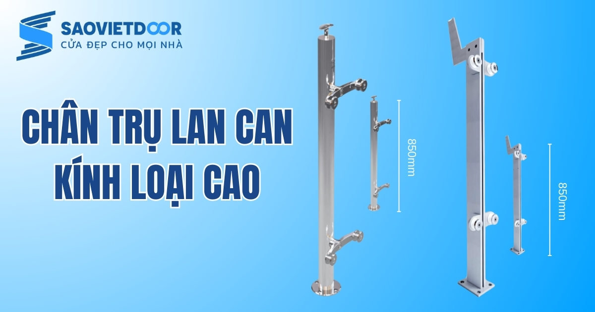 Chân trụ lan can cầu thang loại cao