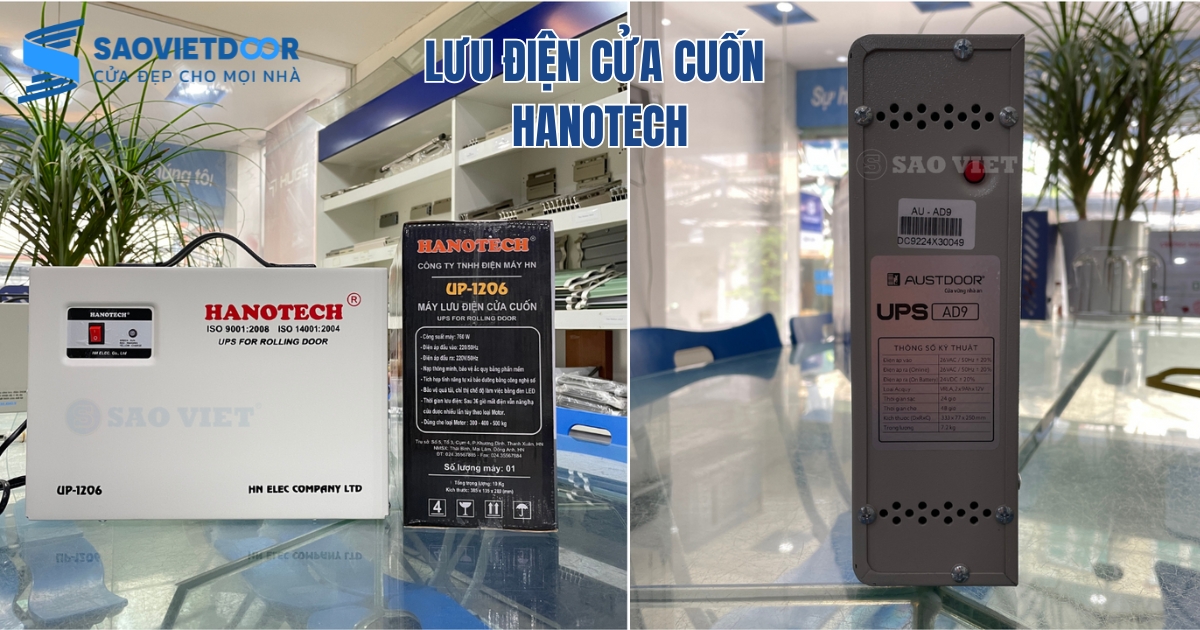 Lưu điện cửa cuốn Hanotech