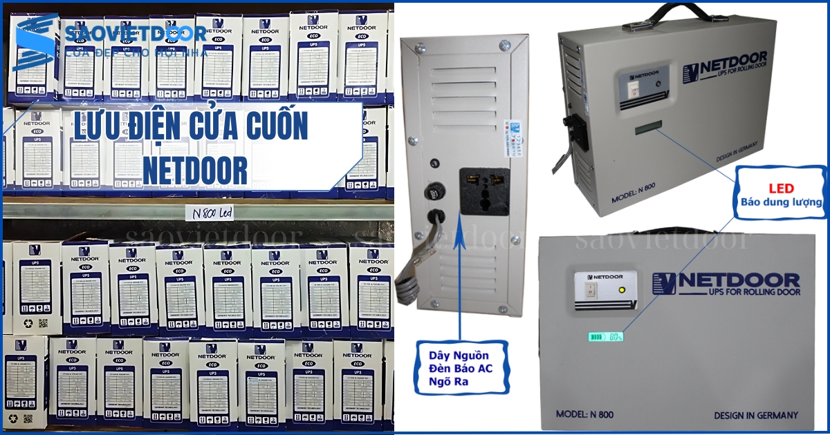 Lưu điện cửa cuốn Netdoor