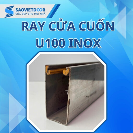 Ray Cửa Cuốn U100 Inox 14 Hình ảnh ray cửa cuốn U100 Inox