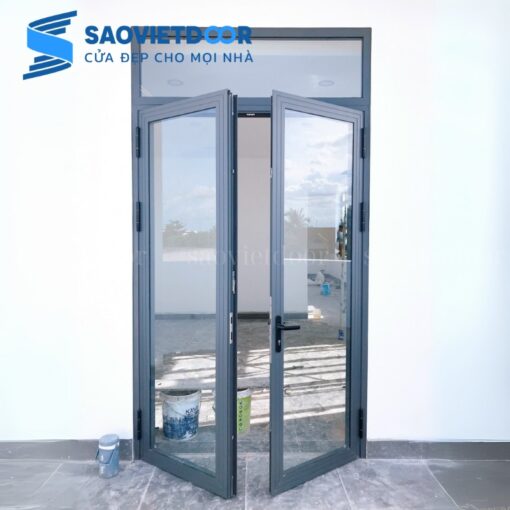 Cửa đi mở quay 2 cánh nhôm Xingfa Việt Nam 24 Cửa đi nhôm xingfa Việt Nam mở quay 2 cánh