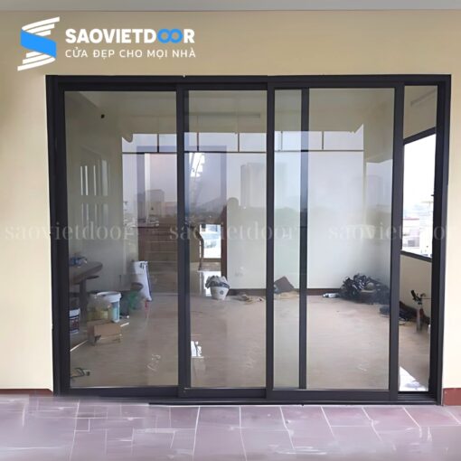 Cửa đi mở trượt 3 cánh nhôm Xingfa Việt Nam 22 Cửa đi mở trượt 3 cánh nhôm Xingfa Việt Nam