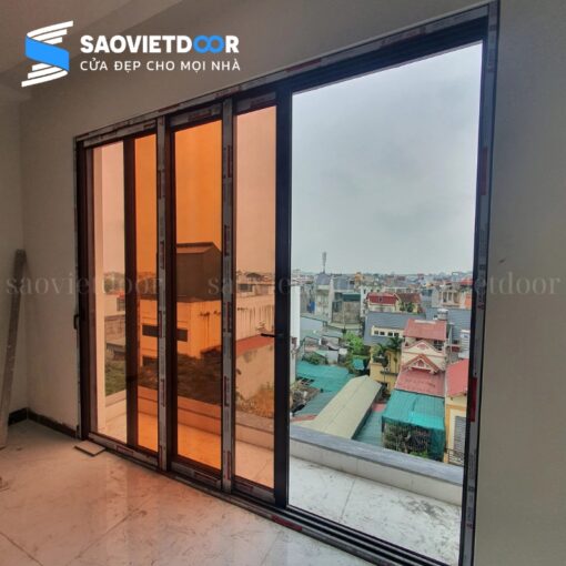 Cửa đi mở trượt 3 cánh nhôm Xingfa Việt Nam 23 Cửa đi mở trượt 3 cánh nhôm Xingfa Việt Nam