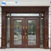 Cửa nhôm thuỷ lực bản 180 khuân phào biệt thự