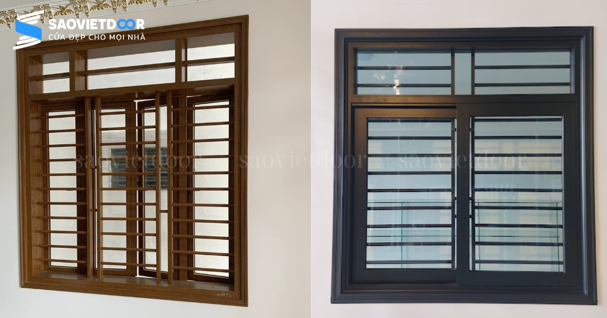 Cửa nhôm chấn song chất lượng cao