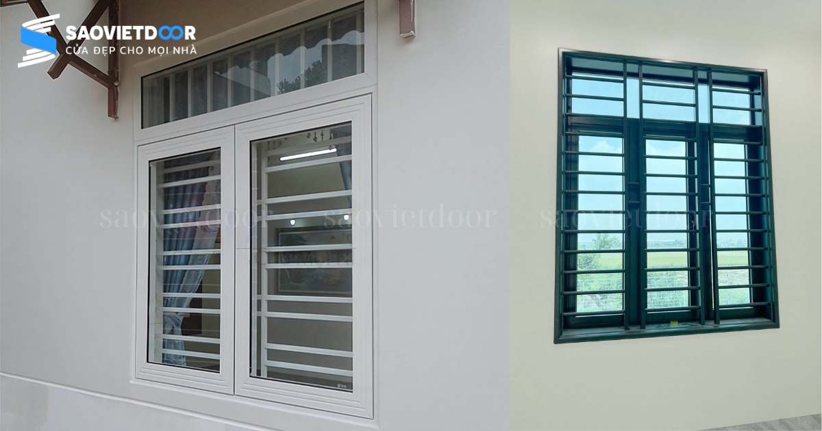 Cửa nhôm chấn song chất lượng cao