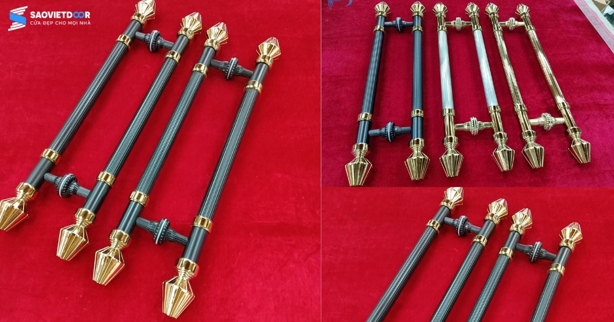 Tay nắm cửa inox mạ đồng