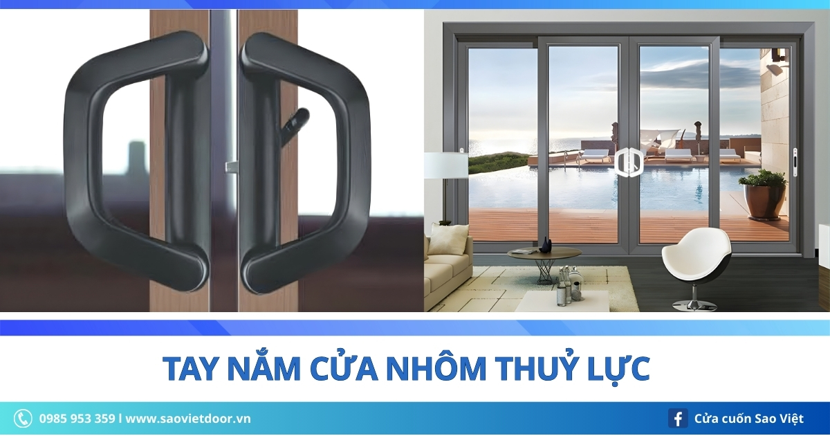 Tay nắm dành cho cửa nhôm thủy lực