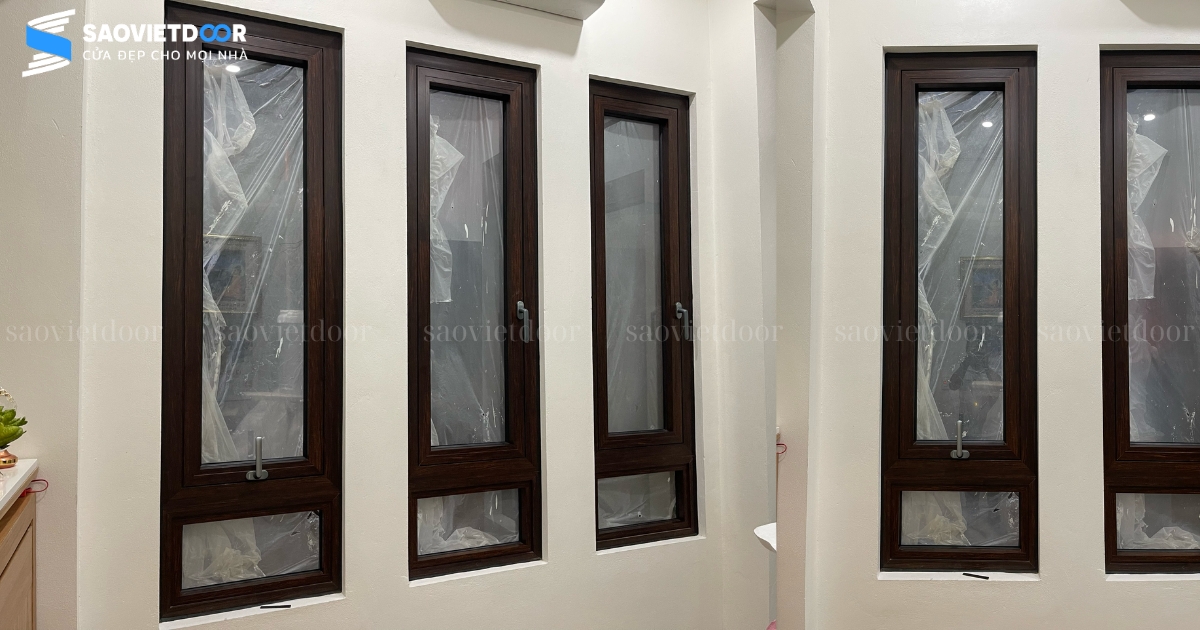 Lắp Đặt Cửa Nhôm Kính Topal, Cầu Thang Kính Tại Gia Đình Bác Đoạt - Cổ Đô, Ba Vì 37 Thi công cửa nhôm Topal - cửa sổ mở quay tại gia đình bác Đoạt - Ba Vì