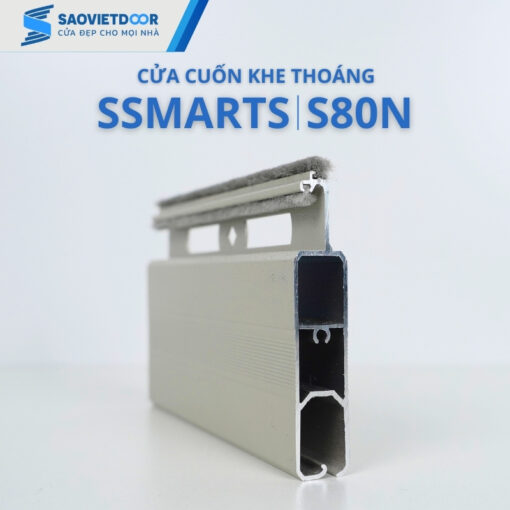 Cửa Cuốn Khe Thoáng SSmarts S80N 22 Cửa cuốn khe thoáng siêu êm SSMarts S80N
