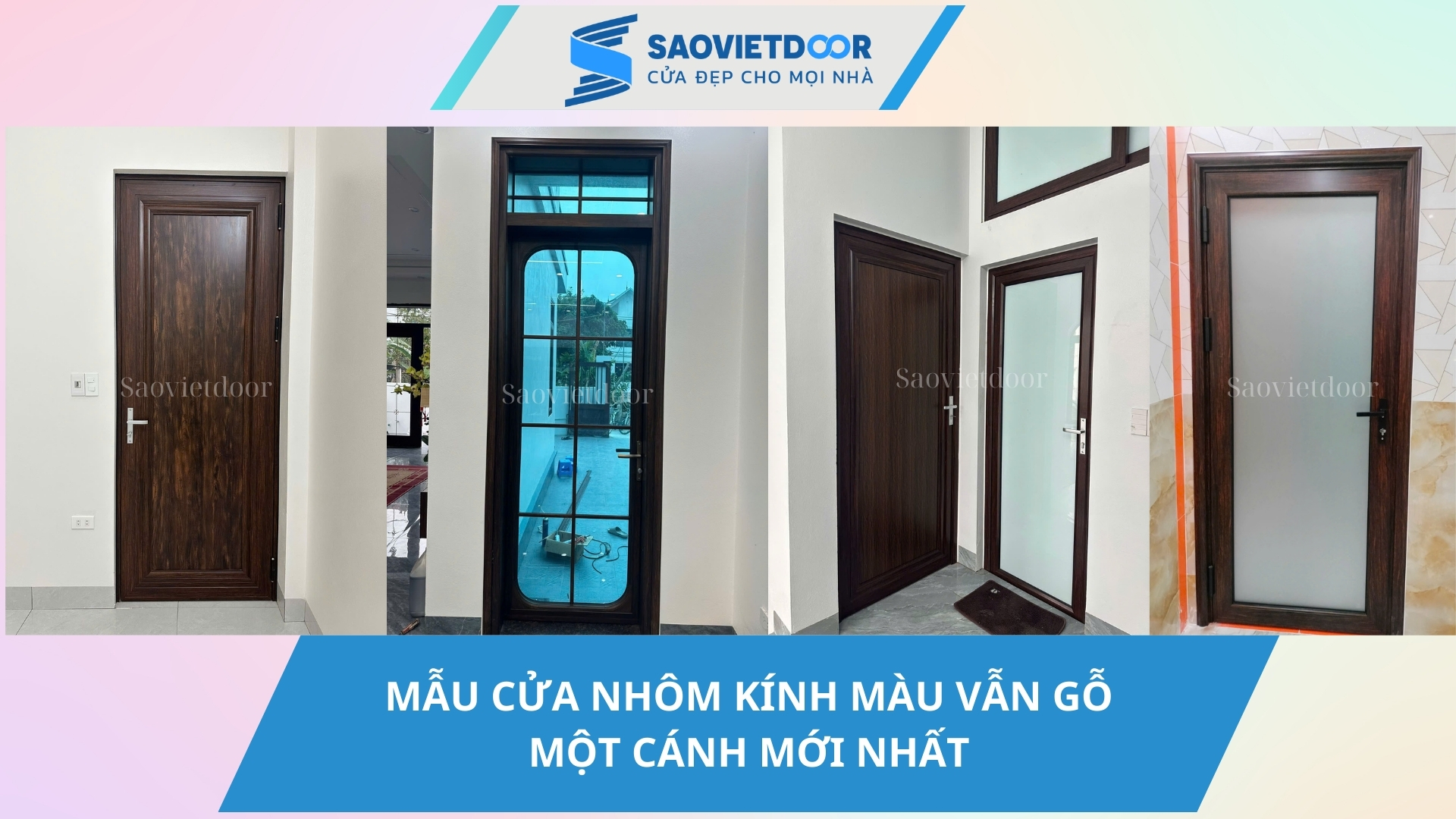 10 Mẫu cửa nhôm kính màu vân gỗ một cánh được ưa chuộm nhất hiện nay 46 MẪU CỬA NHÔM KÍNH MÀU VẪN GỖ MỘT CÁNH MỚI NHẤT