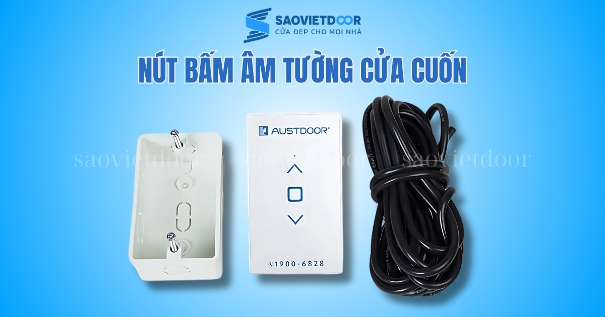 Hướng Dẫn Sử Dụng Điều Khiển Cửa Cuốn An Toàn, Hiệu Quả 14 Nút bấm âm tường cửa cuốn