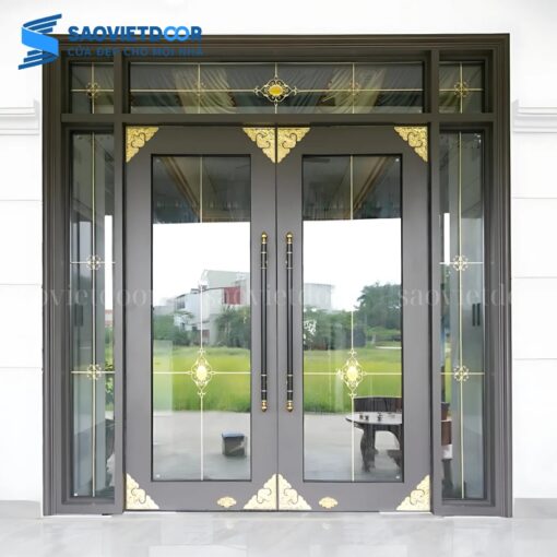 Cửa Nhôm Thủy Lực Owin Bản 180 Màu Ghi Xám 59 Cửa nhôm thuỷ lực màu ghi xám