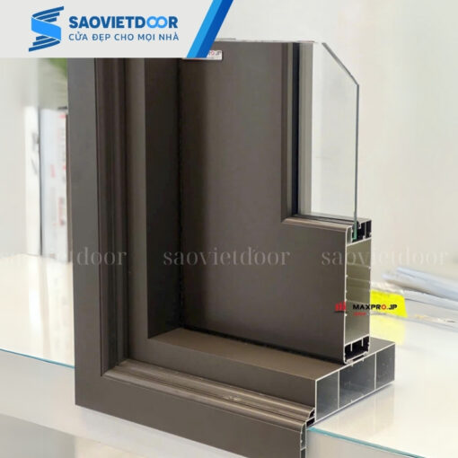 Cửa nhôm thủy lực Maxpro mạ Anodise ED 23 Cửa nhôm thuỷ lực maxpro mạ anodise ed