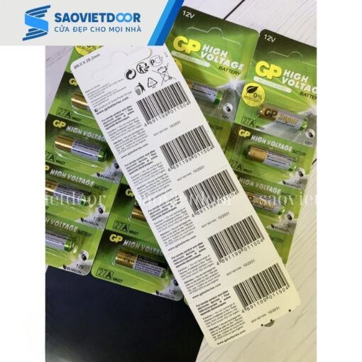 Pin điều khiển cửa cuốn 27A 12V