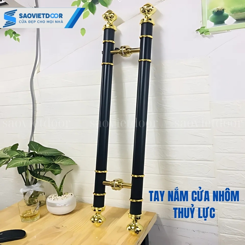Tay nắm cửa nhôm thuỷ lực 