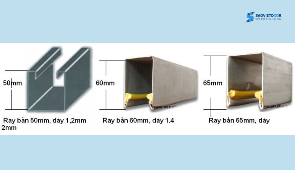 Tổng hợp các loại ray cửa cuốn phổ biến hiện nay 8 Các loại ray cửa cuốn