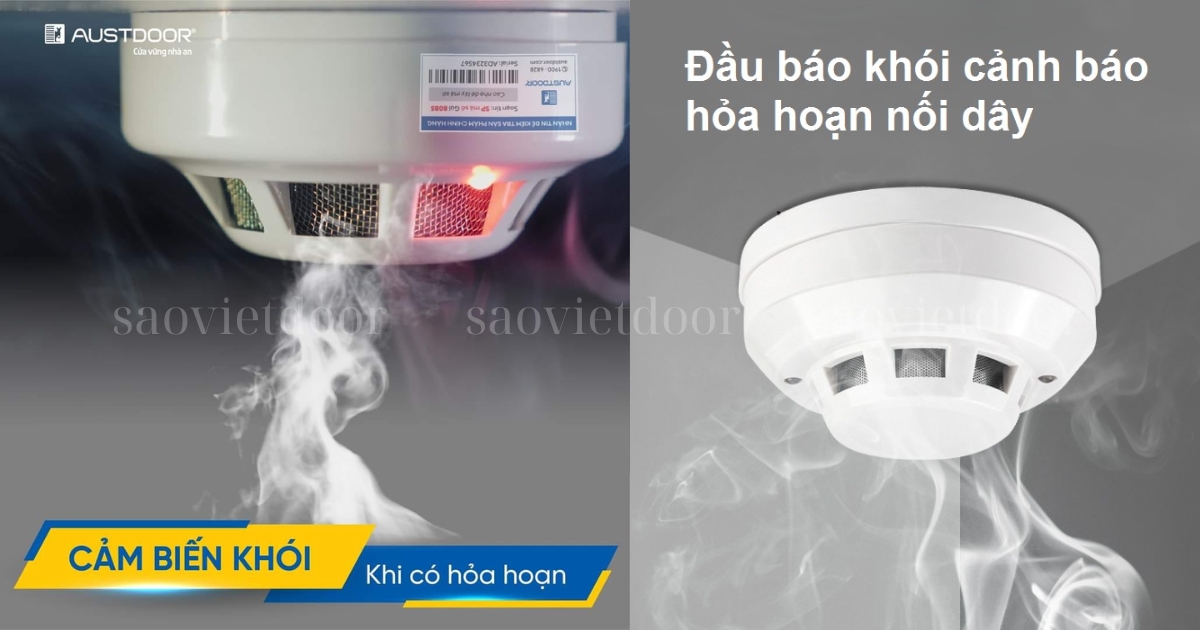 Đầu Báo Khói Cửa Cuốn Austdoor Chính Hãng 26 Đầu Báo Khói Cửa Cuốn Austdoor
