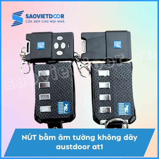 Nút Bấm Âm Tường Không Dây Austdoor AT1 Chính Hãng 18 Nút âm tường không dây austdoor at1