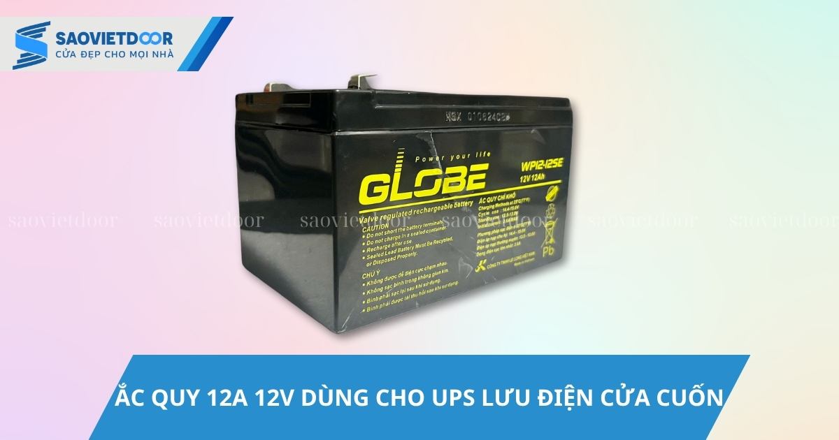 Ắc Quy 12A 12V Dùng Cho UPS Lưu Điện Cửa Cuốn Chính Hãng 14 Ắc quy 12A 12V dùng cho UPS lưu điện cửa cuốn