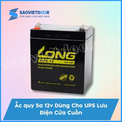 Ắc quy 5A 12V dùng cho UPS lưu điện cửa cuốn
