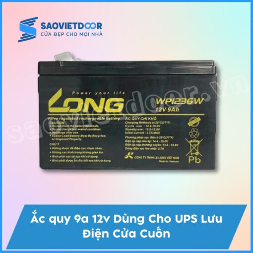 Ắc quy 9A 12V dùng cho UPS lưu điện cửa cuốn