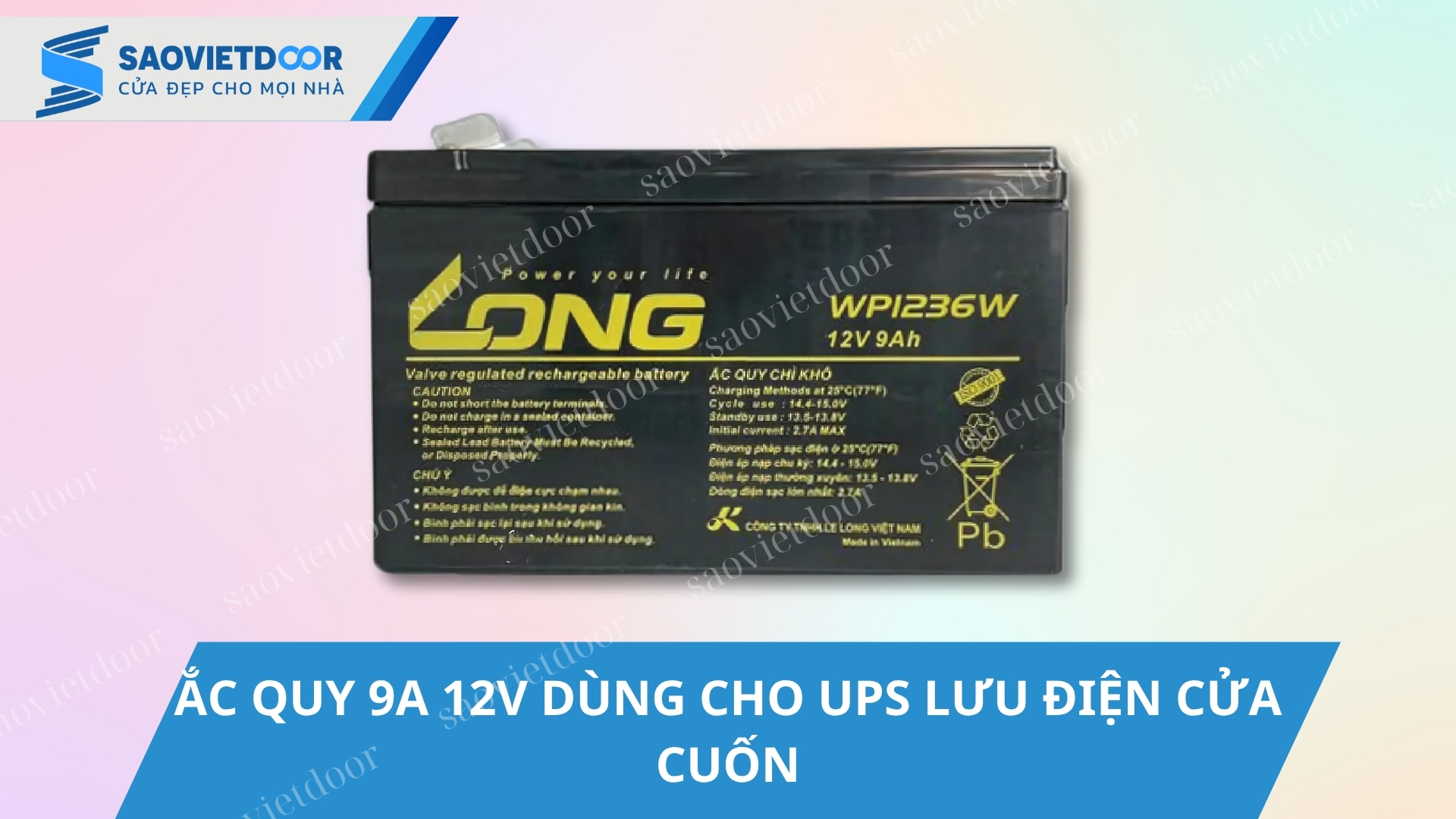 Ắc Quy 9A 12V Dùng Cho UPS Lưu Điện Cửa Cuốn Chính Hãng 13 Ắc quy 9A 12V dùng cho UPS lưu điện cửa cuốn