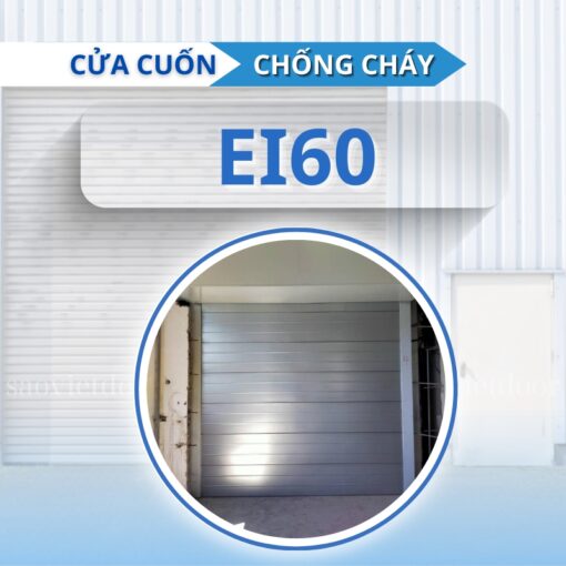 Cửa cuốn chống cháy EI60 sau thi công